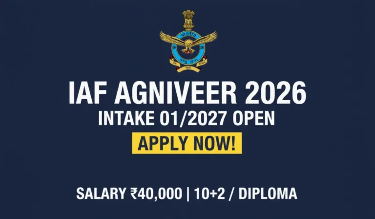Indian Air Force Agniveervayu Recruitment 2026