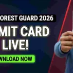 OSSSC Forest Guard Admit Card 2026 admit card out download now with student holding hall ticket cutout