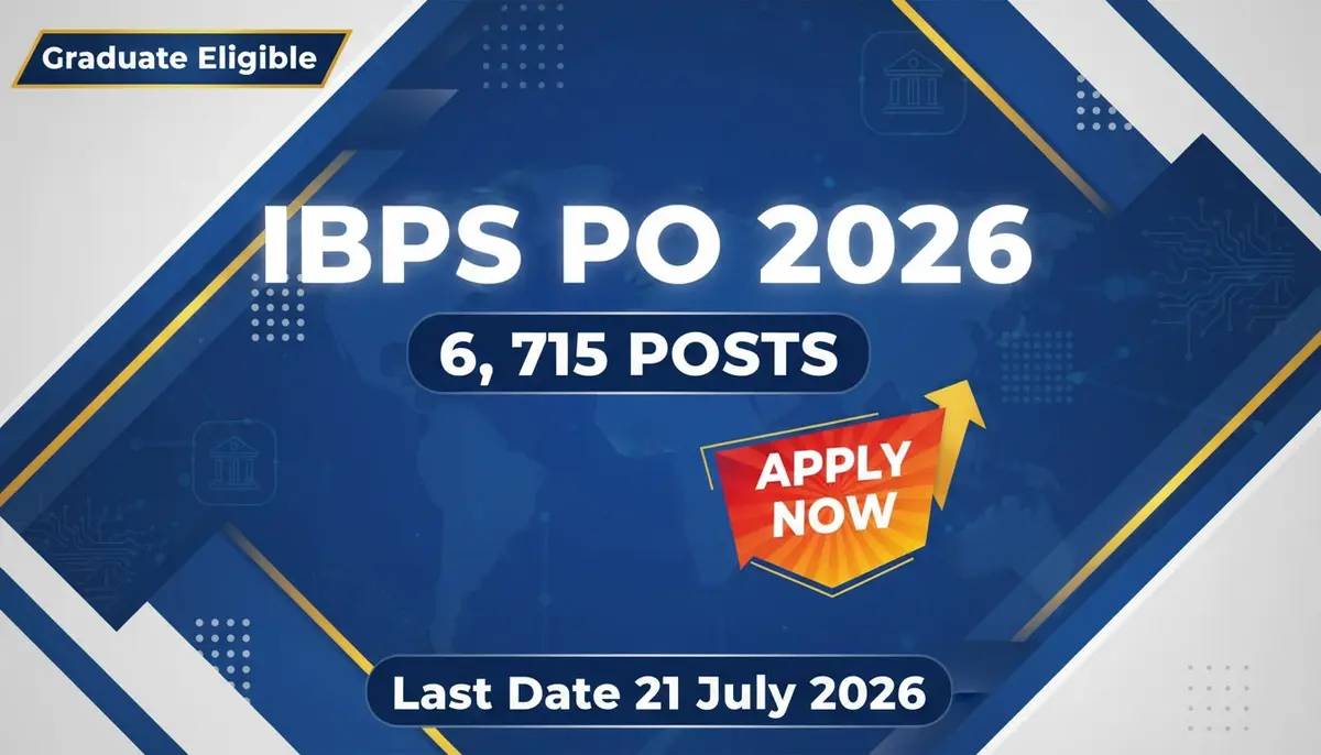 IBPS PO Recruitment 2026 notification out released for 6,715 Probationary Officer (PO) vacancies.