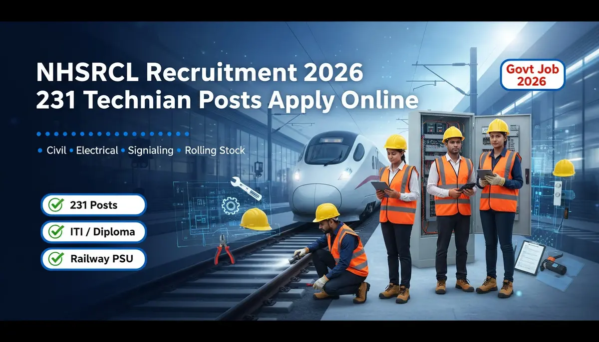 NHSRCL Technician Recruitment 2026 Notification for 231 Technician Posts