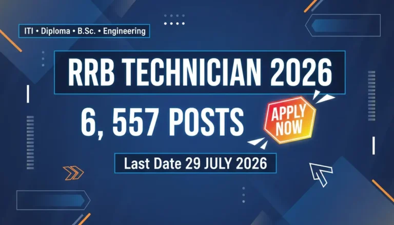 RRB Technician Notification 2026